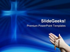 Blue Cross Religion PowerPoint Templates And PowerPoint Backgrounds 0511 Blue Cross Religion PowerPoint Templates And PowerPoint Backgrounds 0511
