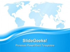 Blue World Map Abstract PowerPoint Themes And PowerPoint Slides 0511 Blue World Map Abstract PowerPoint Themes And PowerPoint Slides 0511