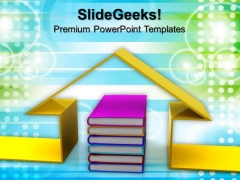 Book And The House Conceptually Children PowerPoint Templates And PowerPoint Themes 0912 Book And The House Conceptually Children PowerPoint Templates And PowerPoint Themes 0912