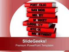 Books With Financial Terms PowerPoint Templates Ppt Backgrounds For Slides 0713