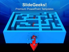 Breaking Through Maze Arrows PowerPoint Templates And PowerPoint Themes 0612 Breaking Through Maze Arrows PowerPoint Templates And PowerPoint Themes 0612