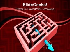 Breaking Through The Maze Business PowerPoint Templates And PowerPoint Themes 0812 Breaking Through The Maze Business PowerPoint Templates And PowerPoint Themes 0812