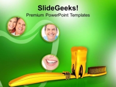 Brushing Is Path Of Excellent Oral Health PowerPoint Templates Ppt Backgrounds For Slides 0413 Brushing Is Path Of Excellent Oral Health PowerPoint Templates Ppt Backgrounds For Slides 0413