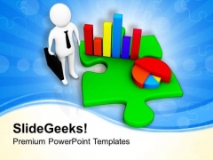 Business Man Showing Bar And Pie Graph PowerPoint Templates Ppt Backgrounds For Slides 0713 Business Man Showing Bar And Pie Graph PowerPoint Templates Ppt Backgrounds For Slides 0713