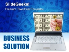 Business Solution Computer PowerPoint Backgrounds And Templates 1210