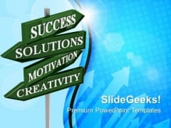 Business Solutions Road Signs Success PowerPoint Templates And PowerPoint Themes 0712 Business Solutions Road Signs Success PowerPoint Templates And PowerPoint Themes 0712