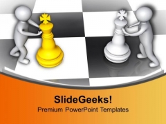 Business Strategies Are Like Playing Chess PowerPoint Templates Ppt Backgrounds For Slides 0713