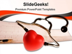 Cardiogram Medical PowerPoint Template 0910 Cardiogram Medical PowerPoint Template 0910