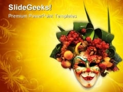 Carnival Mask Art PowerPoint Templates And PowerPoint Backgrounds 0411 Carnival Mask Art PowerPoint Templates And PowerPoint Backgrounds 0411