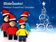 Celebrate Christmas Vacations With Family PowerPoint Templates Ppt Backgrounds For Slides 0713 Celebrate Christmas Vacations With Family PowerPoint Templates Ppt Backgrounds For Slides 0713