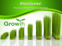 Chart Created With Green Grass Nature PowerPoint Templates And PowerPoint Backgrounds 0211 Chart Created With Green Grass Nature PowerPoint Templates And PowerPoint Backgrounds 0211