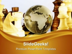 Chess And Globe Game PowerPoint Templates And PowerPoint Backgrounds 0211 Chess And Globe Game PowerPoint Templates And PowerPoint Backgrounds 0211