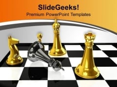 Chess Winner Defeated By Black King PowerPoint Templates Ppt Backgrounds For Slides 0313 Chess Winner Defeated By Black King PowerPoint Templates Ppt Backgrounds For Slides 0313