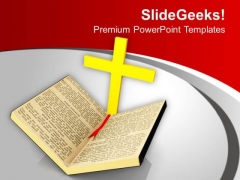 Christian Cross Symbol Holy Bible PowerPoint Templates Ppt Backgrounds For Slides 1212 Christian Cross Symbol Holy Bible PowerPoint Templates Ppt Backgrounds For Slides 1212