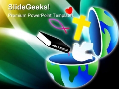 Christian Globe Religion PowerPoint Themes And PowerPoint Slides 0211 Christian Globe Religion PowerPoint Themes And PowerPoint Slides 0211