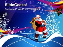 Christmas And Santa Holidays PowerPoint Template 1110