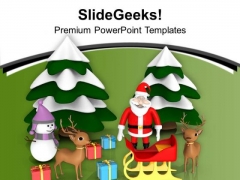 Christmas Celebration With Santa Clause PowerPoint Templates Ppt Backgrounds For Slides 0513 Christmas Celebration With Santa Clause PowerPoint Templates Ppt Backgrounds For Slides 0513