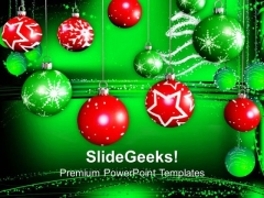 Christmas Decorative Baubles Holidays PowerPoint Templates Ppt Backgrounds For Slides 1112