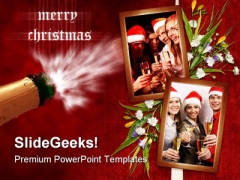 Christmas Holidays Celebration PowerPoint Template 1010