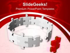 Circle Of Jigsaw Puzzle Partnership Leadership PowerPoint Templates Ppt Backgrounds For Slides 0313 Circle Of Jigsaw Puzzle Partnership Leadership PowerPoint Templates Ppt Backgrounds For Slides 0313