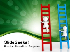 Climb The Stairs Of Success PowerPoint Templates Ppt Backgrounds For Slides 0713 Climb The Stairs Of Success PowerPoint Templates Ppt Backgrounds For Slides 0713