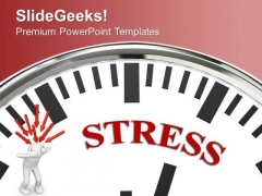 Clock And 3d Man With Word Stress PowerPoint Templates Ppt Backgrounds For Slides 0213 Clock And 3d Man With Word Stress PowerPoint Templates Ppt Backgrounds For Slides 0213