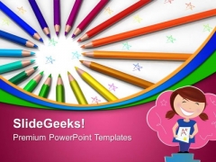 Color Pencils Art PowerPoint Templates And PowerPoint Themes 0812 Color Pencils Art PowerPoint Templates And PowerPoint Themes 0812