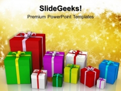 Colored Gift Boxes Festival PowerPoint Templates And PowerPoint Themes 0912