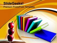 Colorful Books Future PowerPoint Templates And PowerPoint Themes 0812 Colorful Books Future PowerPoint Templates And PowerPoint Themes 0812