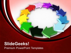 Colorful Circular Process Of Arrows PowerPoint Templates Ppt Backgrounds For Slides 0313 Colorful Circular Process Of Arrows PowerPoint Templates Ppt Backgrounds For Slides 0313