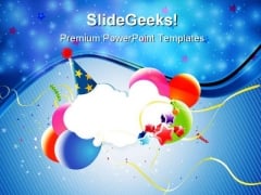 Colorful Party Balloons Events PowerPoint Themes And PowerPoint Slides 0611