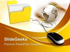 Computer Mouse And Yellow Folder PowerPoint Templates And PowerPoint Themes 1012 Computer Mouse And Yellow Folder PowerPoint Templates And PowerPoint Themes 1012
