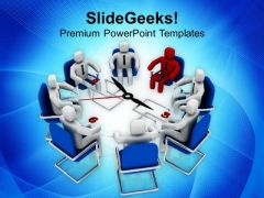 Conference With A Leader Business Concept PowerPoint Templates Ppt Backgrounds For Slides 0513 Conference With A Leader Business Concept PowerPoint Templates Ppt Backgrounds For Slides 0513