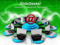 Connceted Laptops Networking Concept PowerPoint Templates Ppt Backgrounds For Slides 0713 Connceted Laptops Networking Concept PowerPoint Templates Ppt Backgrounds For Slides 0713