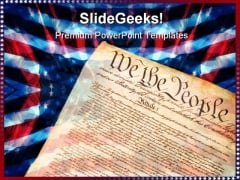 Constitution On Flag Americana PowerPoint Templates And PowerPoint Backgrounds 0611 Constitution On Flag Americana PowerPoint Templates And PowerPoint Backgrounds 0611