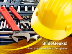 Construction Tools Business PowerPoint Templates And PowerPoint Backgrounds 0711