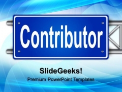 Contributor Metaphor PowerPoint Templates And PowerPoint Themes 0612 Contributor Metaphor PowerPoint Templates And PowerPoint Themes 0612