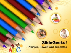 Crayons On Paper Education PowerPoint Templates And PowerPoint Themes 0612 Crayons On Paper Education PowerPoint Templates And PowerPoint Themes 0612
