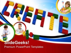 Create Lego Blocks Learning Education PowerPoint Templates And PowerPoint Themes 0612 Create Lego Blocks Learning Education PowerPoint Templates And PowerPoint Themes 0612