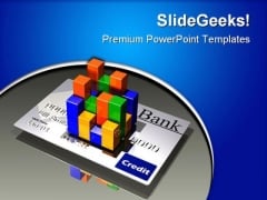 Credit Card Statistics Business PowerPoint Themes And PowerPoint Slides 0811