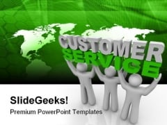 Customer Service Business PowerPoint Template 0910 Customer Service Business PowerPoint Template 0910