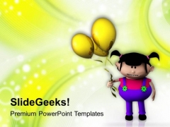 Cute Girl With Balloon PowerPoint Templates Ppt Backgrounds For Slides 0513 Cute Girl With Balloon PowerPoint Templates Ppt Backgrounds For Slides 0513