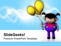Cute Little Girl With Balloons PowerPoint Templates Ppt Backgrounds For Slides 0713 Cute Little Girl With Balloons PowerPoint Templates Ppt Backgrounds For Slides 0713