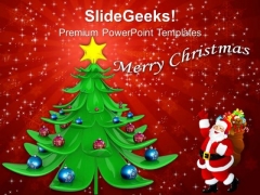 Decorative Christmas Tree And Santa With Gifts PowerPoint Templates Ppt Backgrounds For Slides 1112 Decorative Christmas Tree And Santa With Gifts PowerPoint Templates Ppt Backgrounds For Slides 1112
