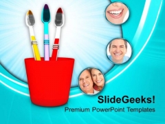 Dental Hygiene Related Items PowerPoint Templates Ppt Backgrounds For Slides 0213