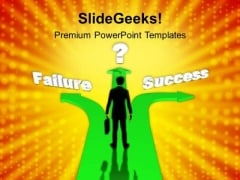 Different Path To Failure Success Business PowerPoint Templates Ppt Background For Slides 1112 Different Path To Failure Success Business PowerPoint Templates Ppt Background For Slides 1112