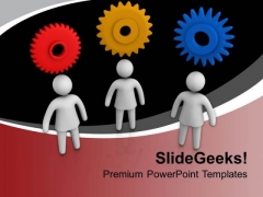Different People With Gear Thoughts PowerPoint Templates Ppt Backgrounds For Slides 0813 Different People With Gear Thoughts PowerPoint Templates Ppt Backgrounds For Slides 0813