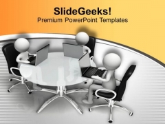 Discuss Business Problem With Partners PowerPoint Templates Ppt Backgrounds For Slides 0513