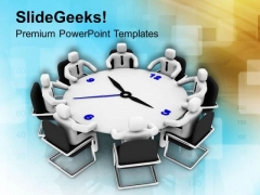 Disscuss The Results In Time Bound Meetings PowerPoint Templates Ppt Backgrounds For Slides 0713 Disscuss The Results In Time Bound Meetings PowerPoint Templates Ppt Backgrounds For Slides 0713