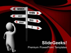 Do Not Get Confused Choose Right Path PowerPoint Templates Ppt Backgrounds For Slides 0613
